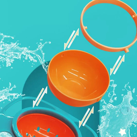 こぼれにくい360°回転ベビージャイロボウル