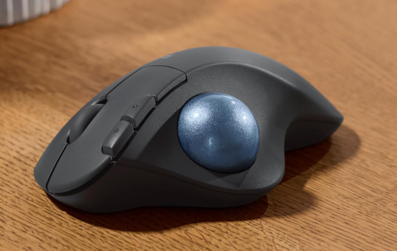 ロジテック M575S ワイヤレストラックボール｜長時間でも疲れにくい究極の操作性。オフィスからゲームまでこれ1台！