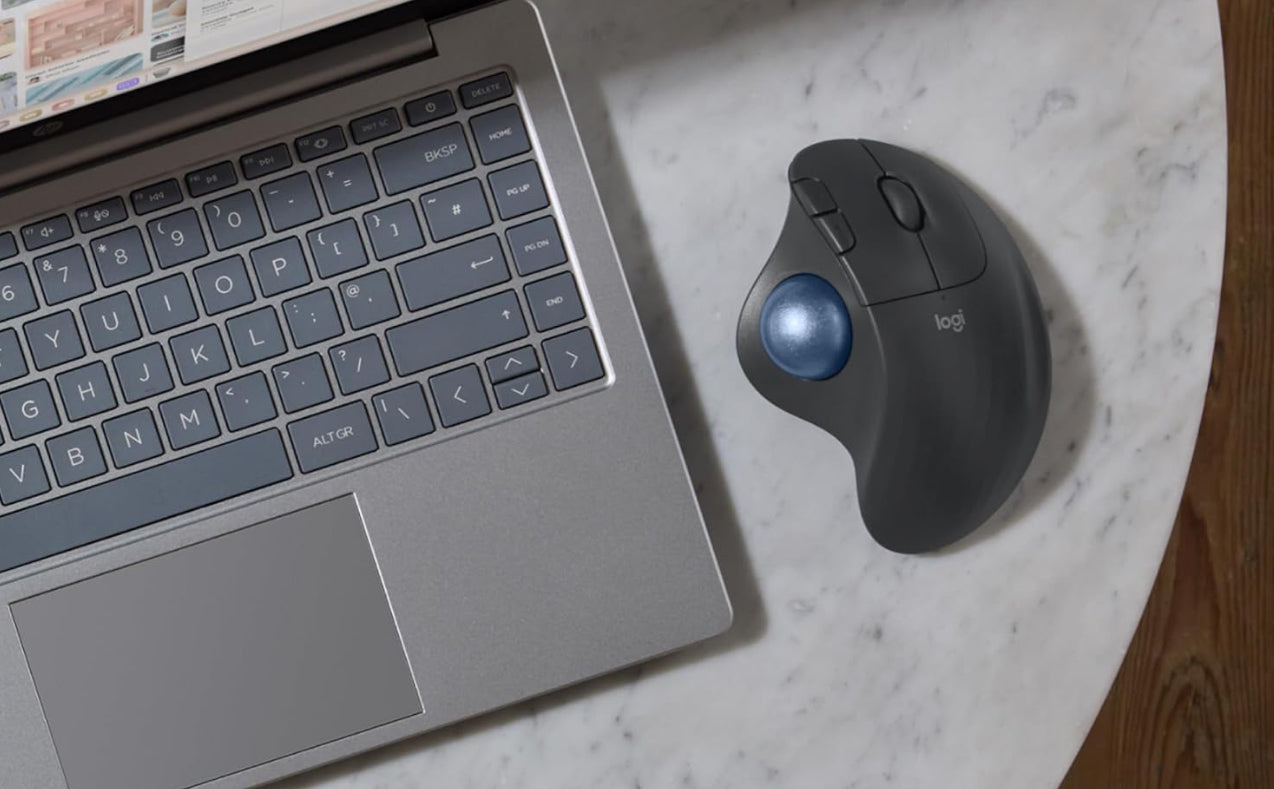 ロジテック M575S ワイヤレストラックボール｜長時間でも疲れにくい究極の操作性。オフィスからゲームまでこれ1台！