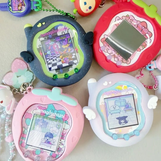 BANDAI たまごっち Uni パラダイス｜シリコン保護カバー付き インタラクティブ電子ペット（レッド・グリーンアップル・ストロベリーデザイン）