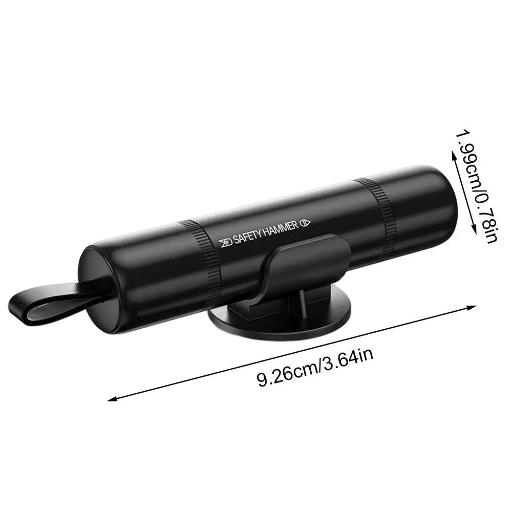日本語訳: 2-in-1 車用緊急脱出ハンマー（シートベルトカッター付き）— コンパクトな窓ガラス割り＆自動車用救命レスキューツール