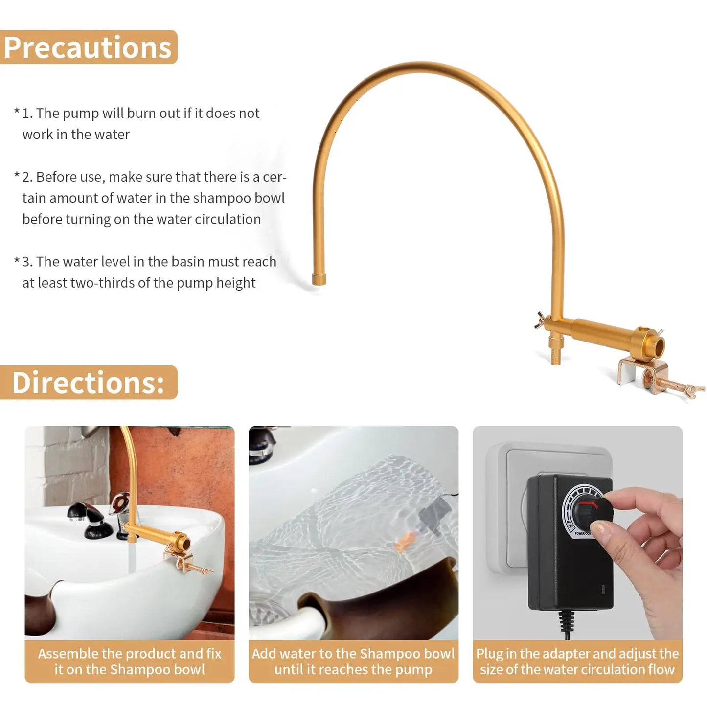 水循環ヘッドスパフレーム＆ピローセット｜180°角度調整可能・ウォーターポンプ付き・金属固定式｜美容室用マッサージシャワー機器